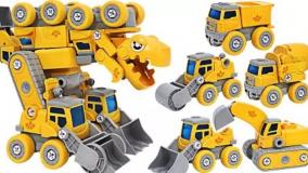 ماشین بازی کودکانه/اسباب بازی کودکانه/اسباب بازی203/ربات های کامیون دایناسور