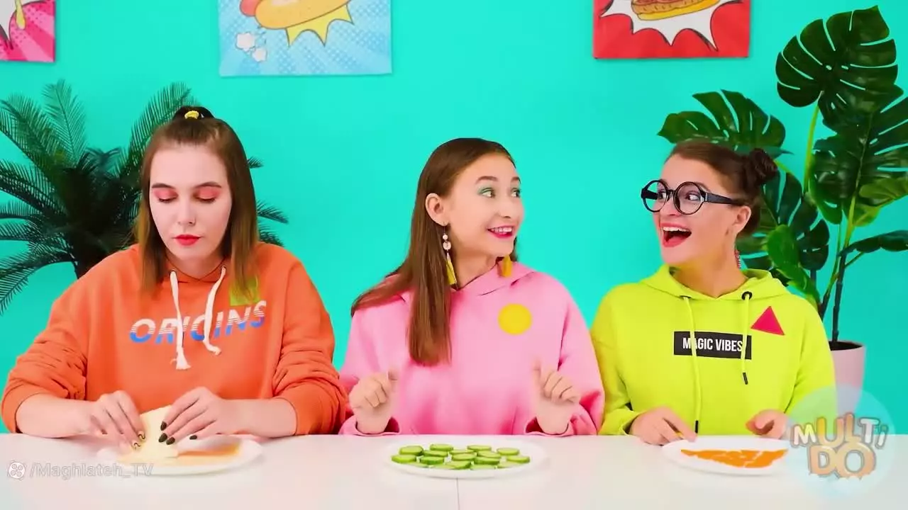 چالش طولانی غذا خوردن: تماشای لحظات خنده‌دار و هیجان‌انگیز