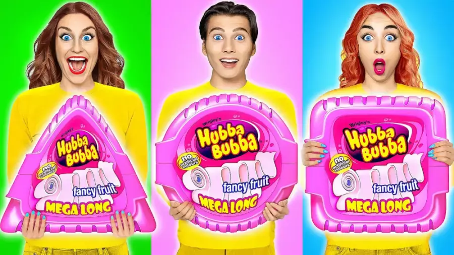 چالش غذایی خنده‌دار جدید: سرگرمی‌های خلاقانه با آدامس هوبابوبا!