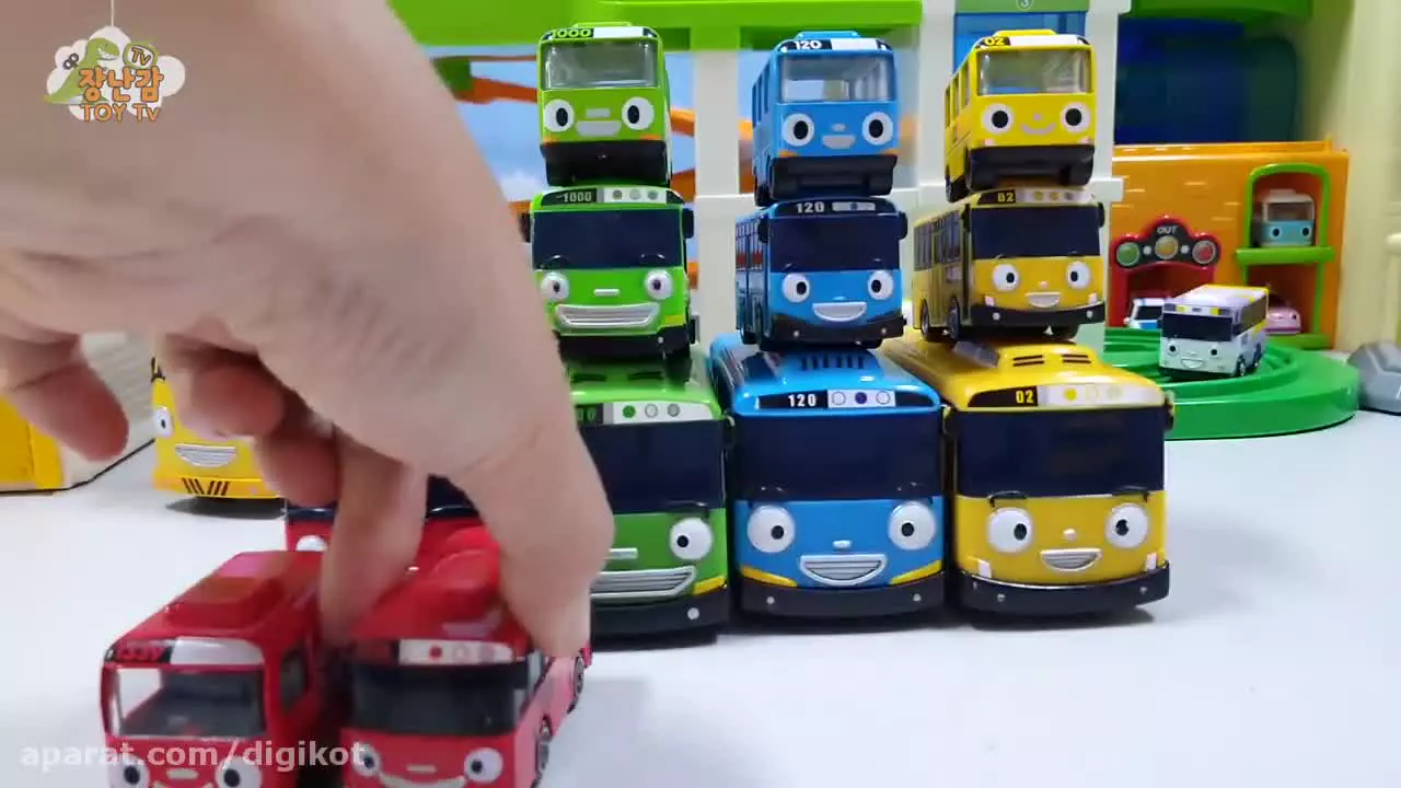 کارتون تایو و ماشین بازی در شهر ماشین ها