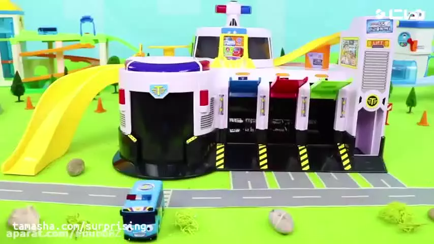 ماشین بازی کودکانه | کلیپ ماشین بازی : اسباب بازیهای اتوبوس تایو