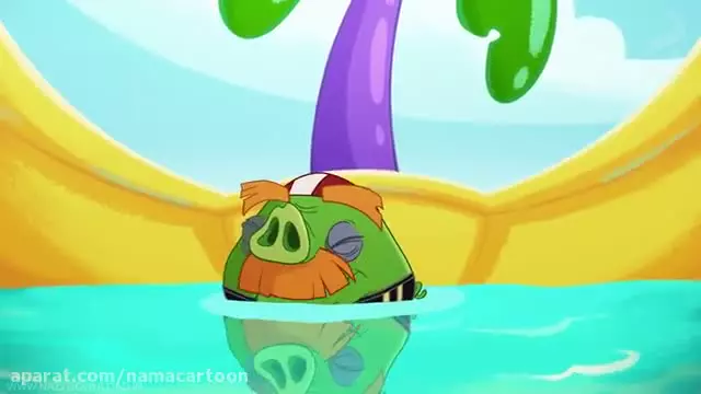 کارتون انگری بردز استخر پر کوسه !!!!!