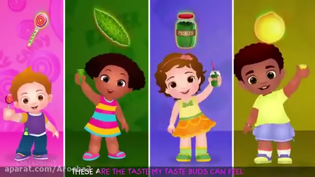 آموزش مزه ها به انگلیسی با شعر