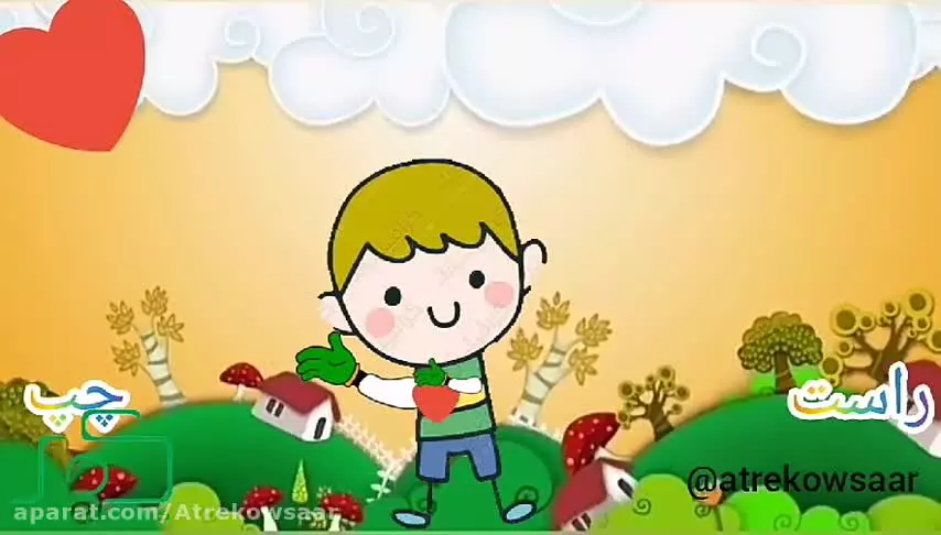 آموزش دست راست و چپ با ترانه