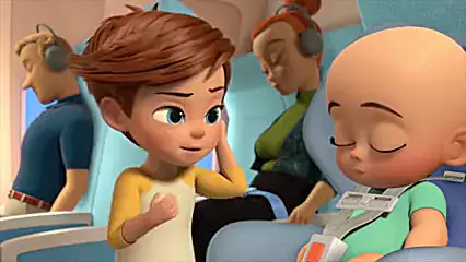 بچه رئیس قسمت سفر هواپیما دوبله فارسی