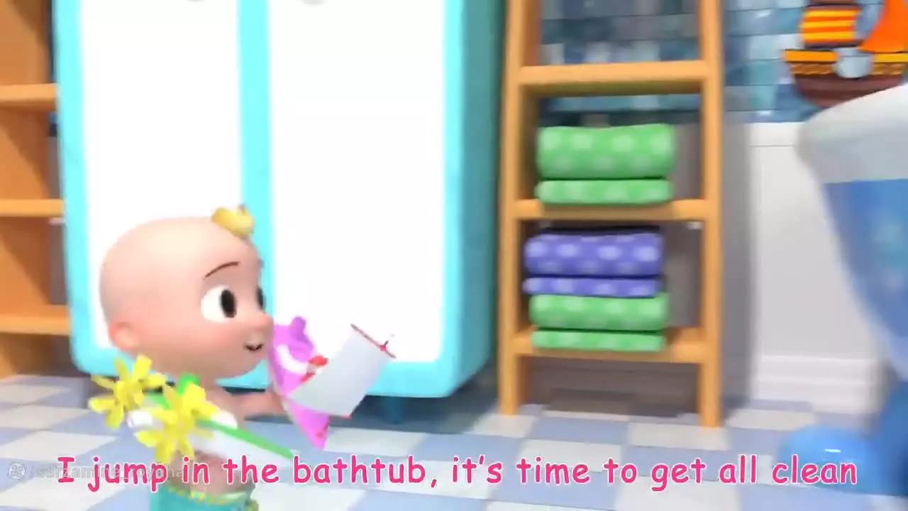 برنامه کودک کارتونی حمام با داداشی | انیمیشن کودکانه شاد