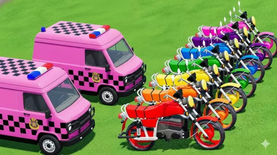 ماشین اسباب بازی کودکانه :: کارتون ماشین بازی :: ماشین های رنگی :: ماشین کودکانه