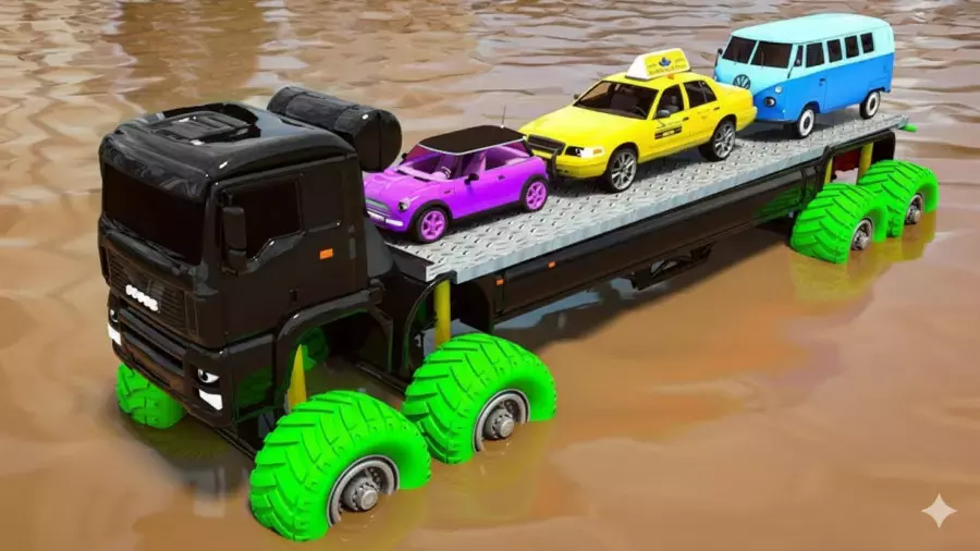 ماشین بازی طولانی ،کارتون ماشین بازی ،سرگرمی کودک ماشین بازی ، ماشین اسباب بازی