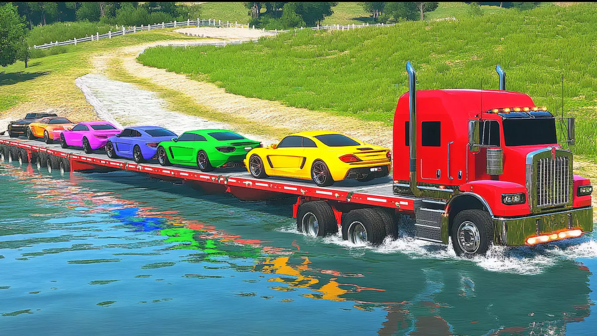 ماشین اسباب بازی کودکانه :: کارتون ماشین بازی :: ماشین های رنگی :: ماشین کودکانه