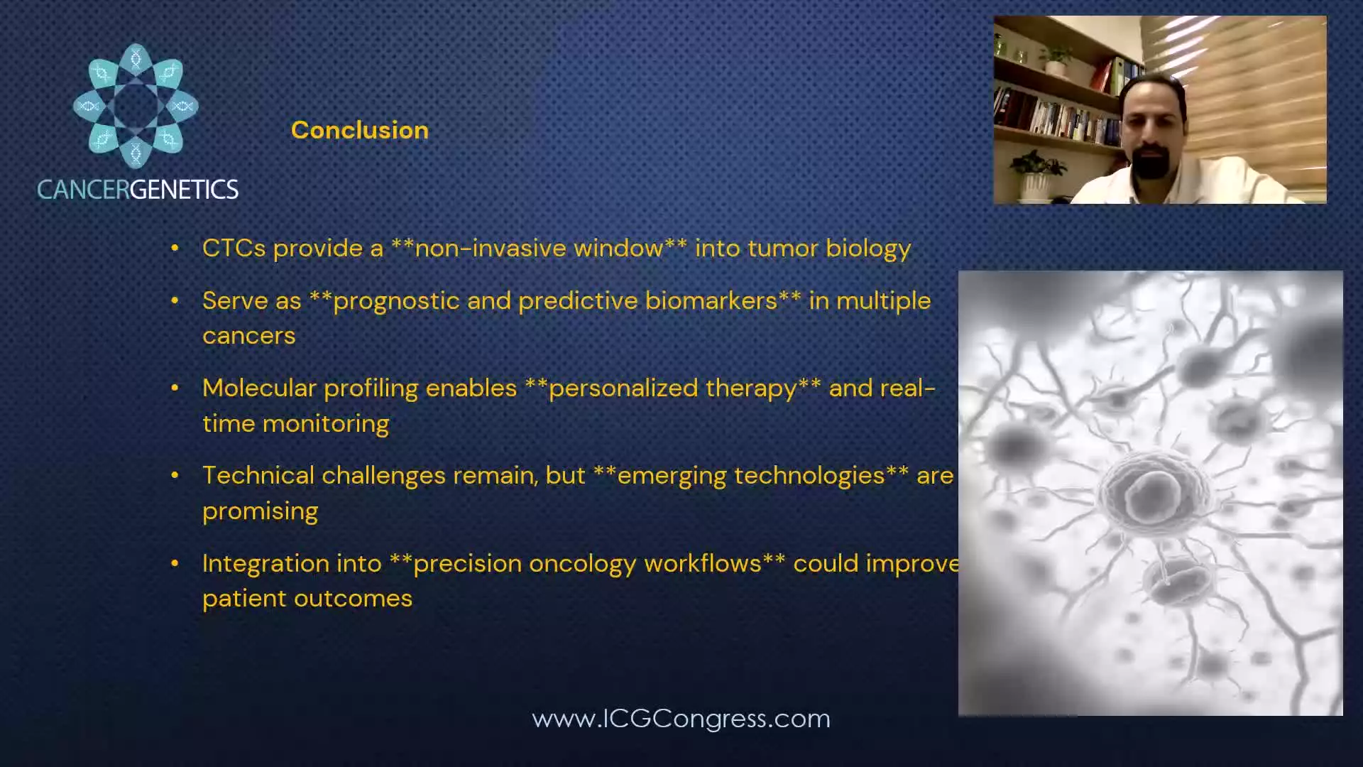 سخنرانی دکتر محمدرضا اسکندریون در دومین کنگره بین المللی ژنتیک سرطان