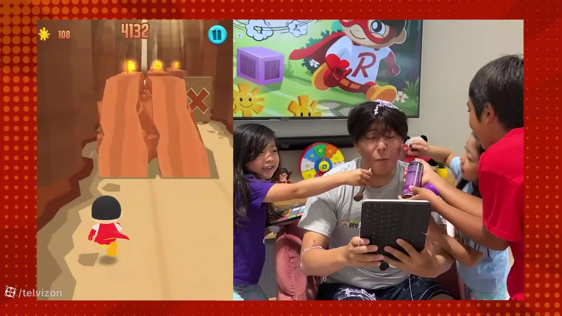 چالش بازی رایان و خواهرش  | دنیای رایان (قسمت 2482)