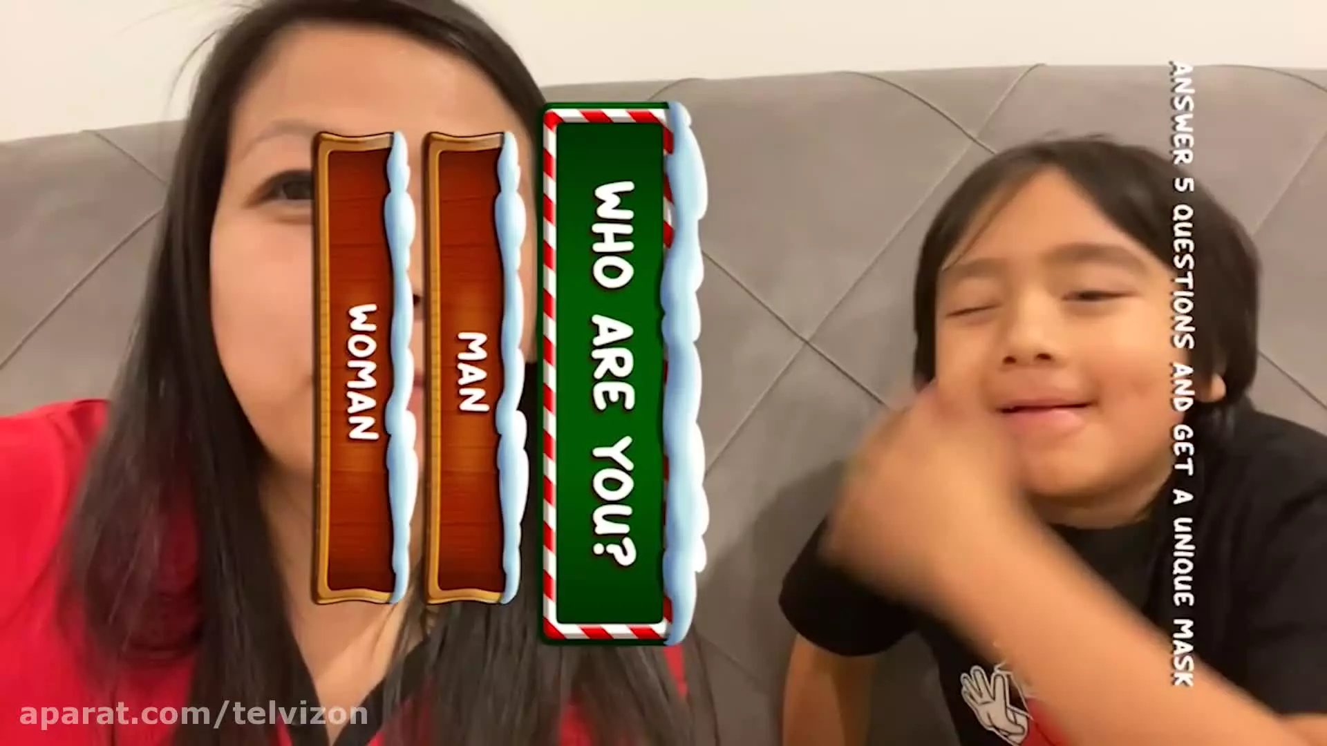 رایان و مامان با فیلترهای بامزه  | دنیای رایان (قسمت 2000)