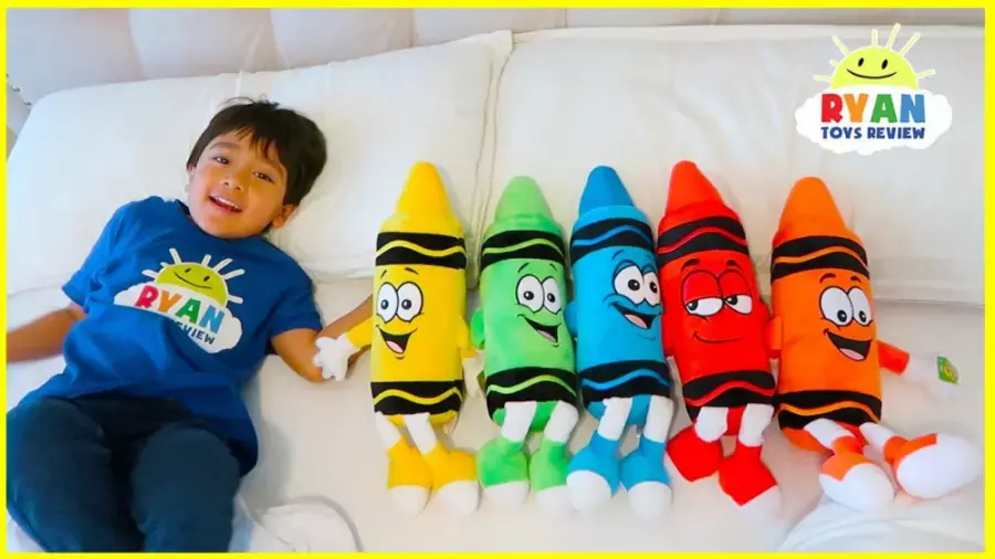 آموزش رنگها با مداد شمعی های عروسکی | دنیای رایان (قسمت 936)