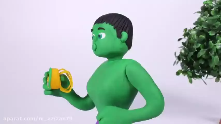 کودک _ کارتون خمیر بازی _ بچه ها با آب بازی می کنند