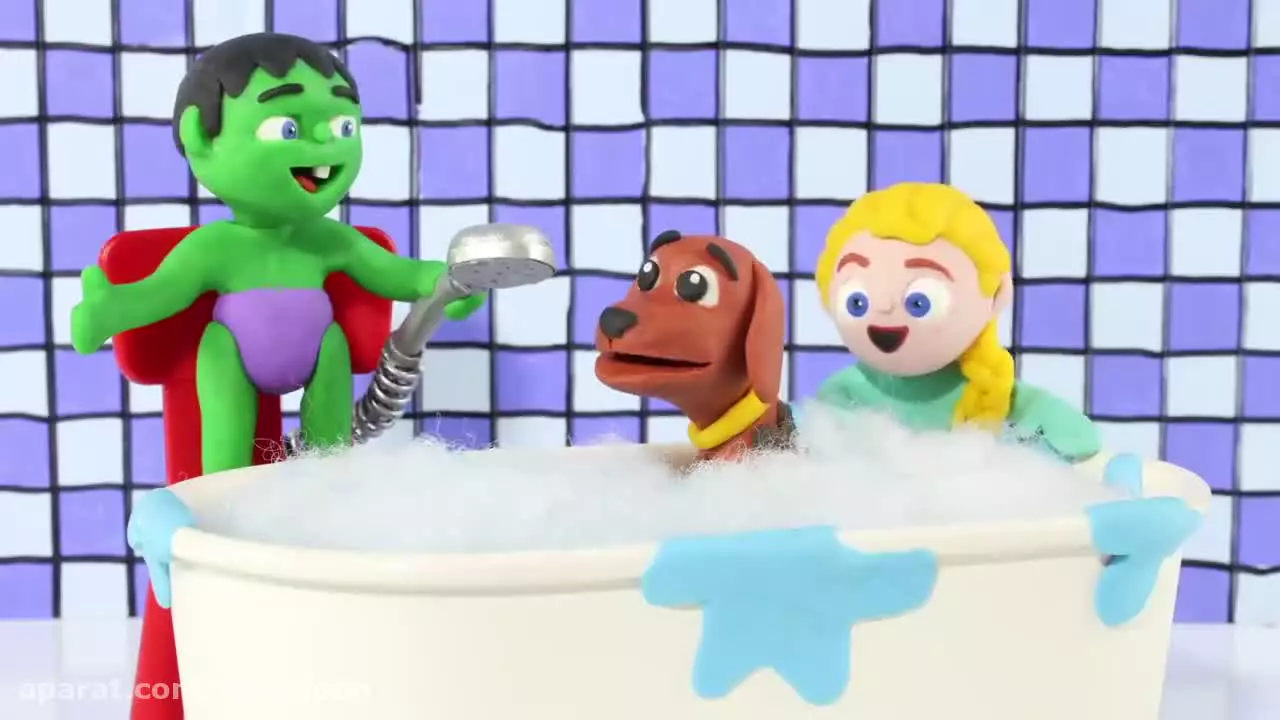 کارتون خمیر بازی السا و آنا : ساخت گهواره نی نی