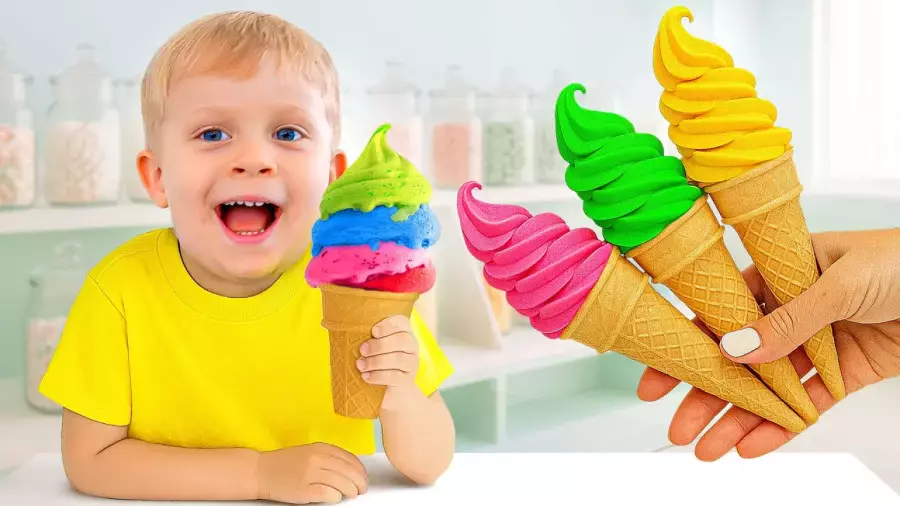 ماجراهای بهترین لحظات دیانا و روما: چالش خوردن بستنی رنگی