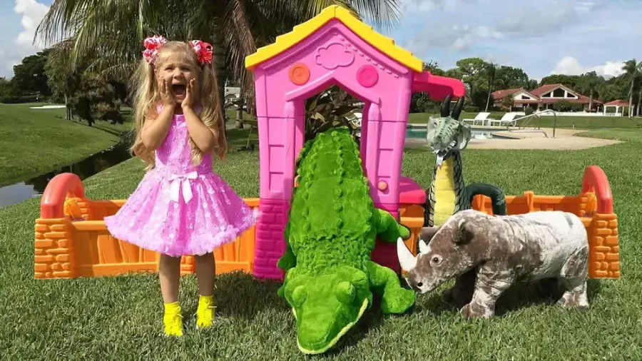 دنیای رنگارنگ دیانا و روما: سرگرمی با حیوانات اسباب بازی