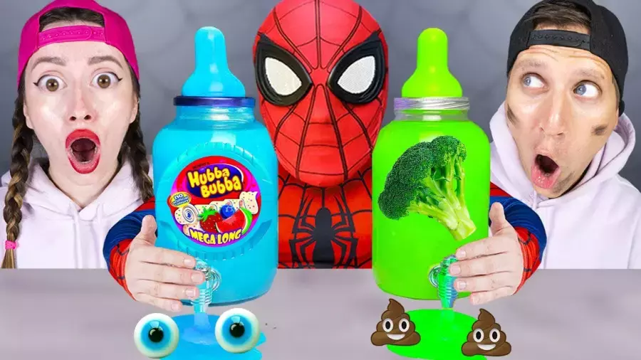 چالش غذا خوری اسمر/ چالش غذایی/ چالش خوراکی / چالش غذای ژله ای/ چالش خوردن