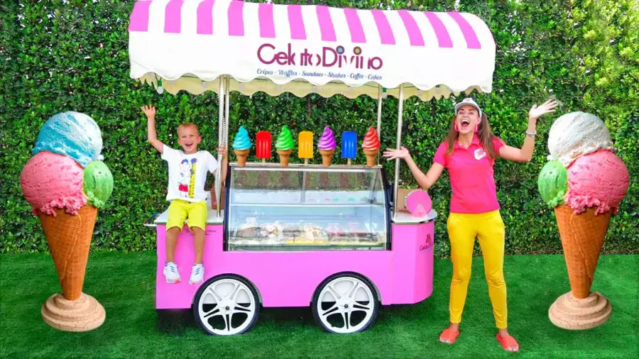 کارتون ولاد و نیکی _چالش فروختن بستنی_ولادی نیکی جدید_برنامه کودک ولادو نیکی