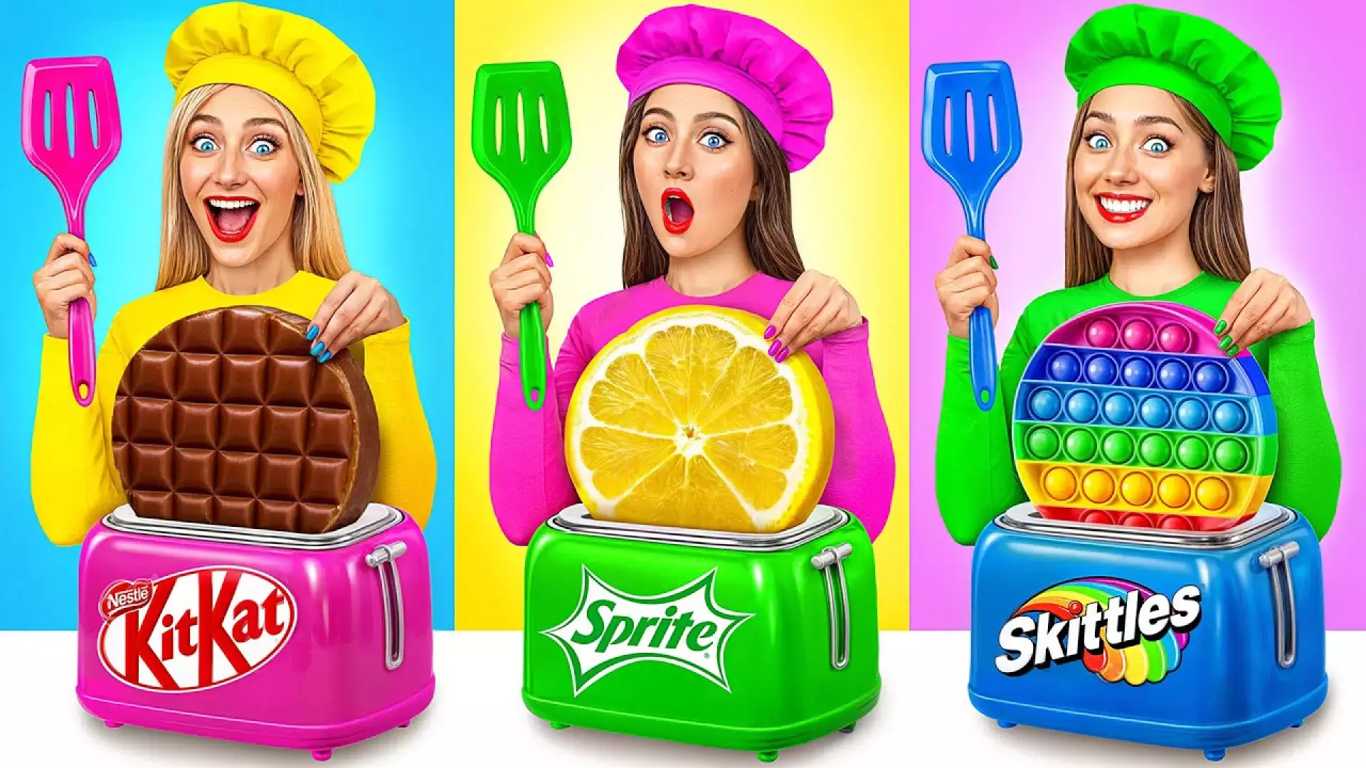 چالش خنده دار جدید _ چالش غذا خوری کودکان_ غذاهای بزرگ، متوسط- چالش جدید