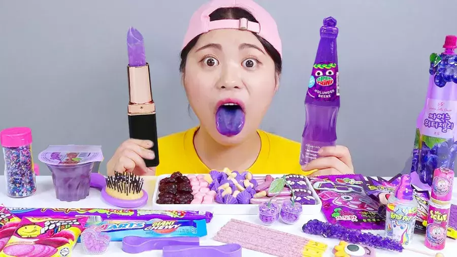 چالش غذا خوری اسمر/ چالش غذایی/ چالش خوراکی / چالش غذای ژله ای/ چالش خوردن