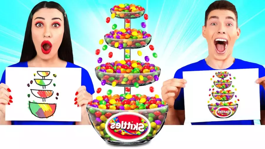 چالش غذا مولتی دو ؛ چالش اسماتیز رنگی ؛چالش غذایی ؛ چالش بانوان سرگرمی تفریحی