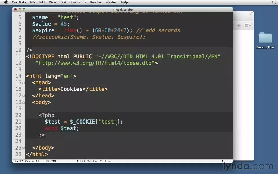 075 - خواندن مقادیر کوکی - اموزش php لیندا - جلال محمدزاده