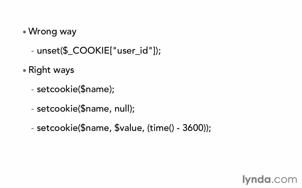 076 - غیرفعال کردن مقادیر کوکی - اموزش php لیندا - جلال محمدزاده