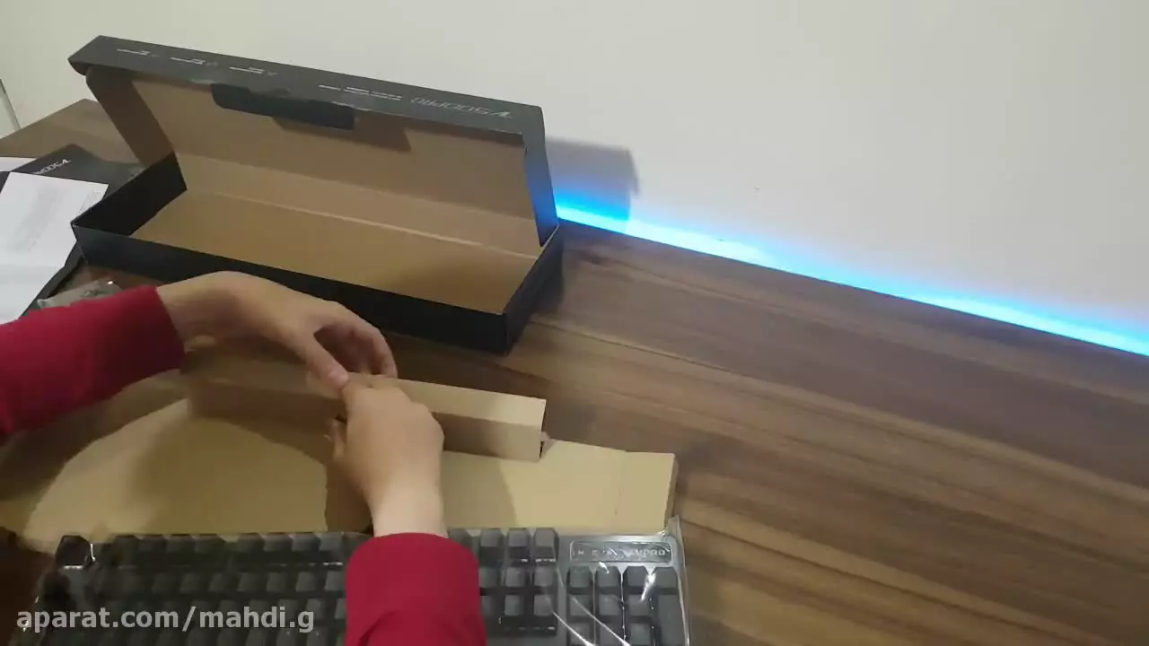 جعبه گشایی و بررسی کیبورد گیمینگ Rapoo V500 Pro RGB | جعبه