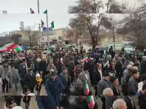 حماسه بارانی فریدن؛ لبیک نسل‌ها به انقلاب