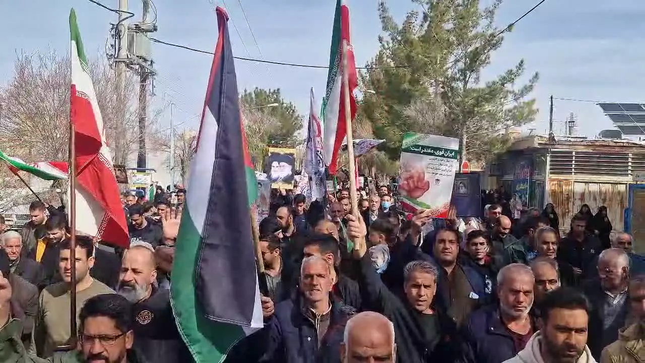 راهپیمایی روز ۲۲ بهمن ۱۴۰۴ مردم  شهر اژیه