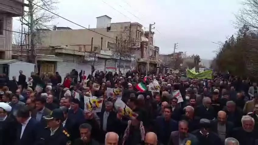 حضور حماسی و بی نظیر مردم ولایتمدار اسلام‌آبادغرب