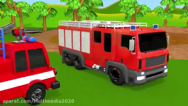 کارتون ماشین های رنگی لامبورگینی | یادگیری حیوانات و رنگ ها به انگلیسی