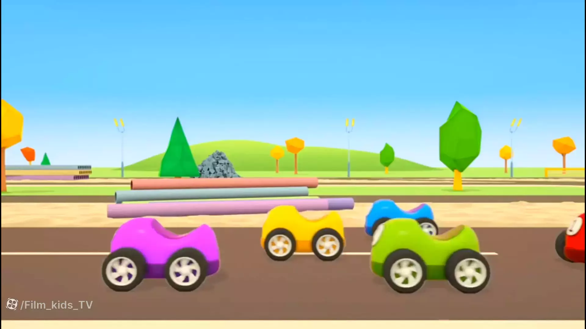 کلیپ‌های رنگی ماشین بازی: لذت و یادگیری برای کودکان