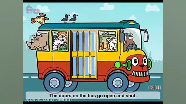 یادگیری زبان برای کودکان: آهنگ جذاب Wheel on the Bus