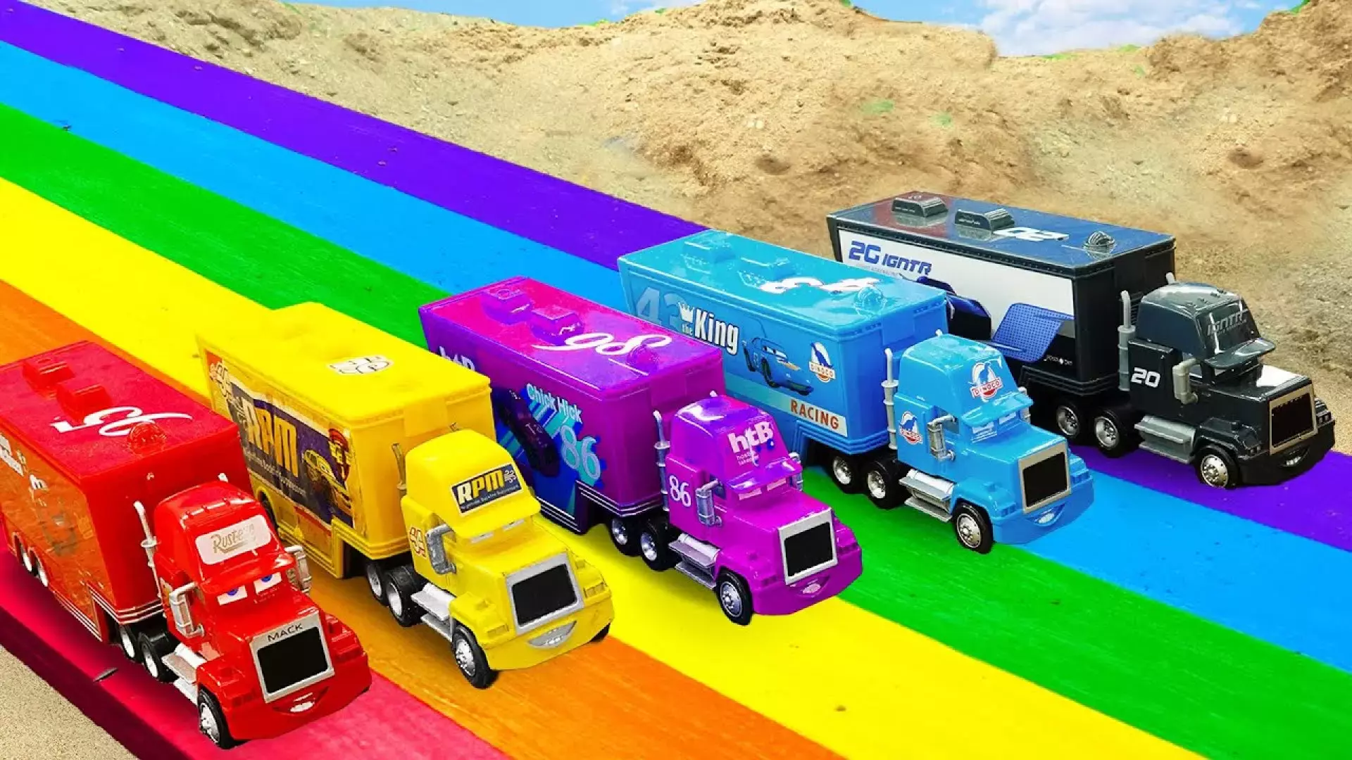 کارتون ماشین‌های رنگی: دنیای هیجان‌انگیز اسباب بازی‌ها