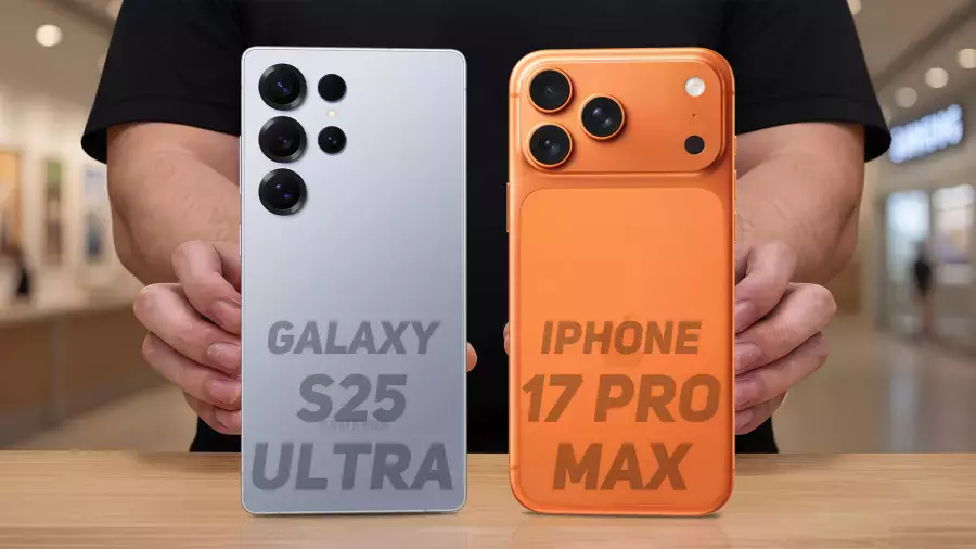 مقایسه رسمی گوشی آیفون 17 پرومکس و گلکسی اس 25 اولترا
