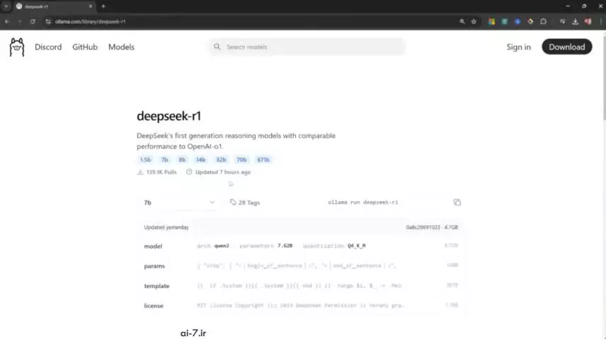 آموزش نصب و راه اندازی هوش مصنوعی دیپ سیک یا DeepSeek R1 بر روی کامپیوتر