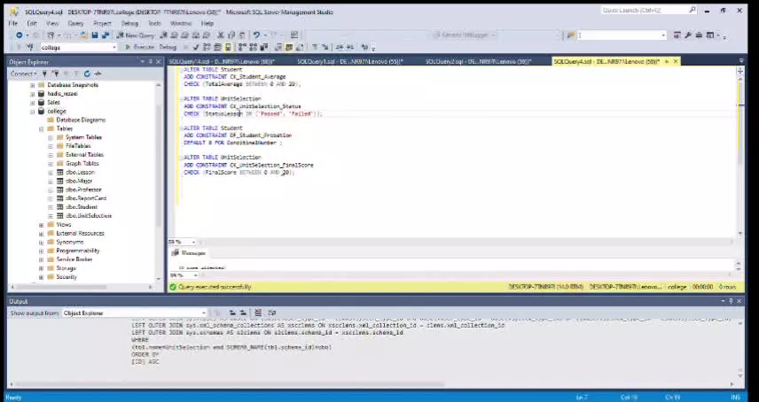 پایگاه داده سیستم دانشگاه