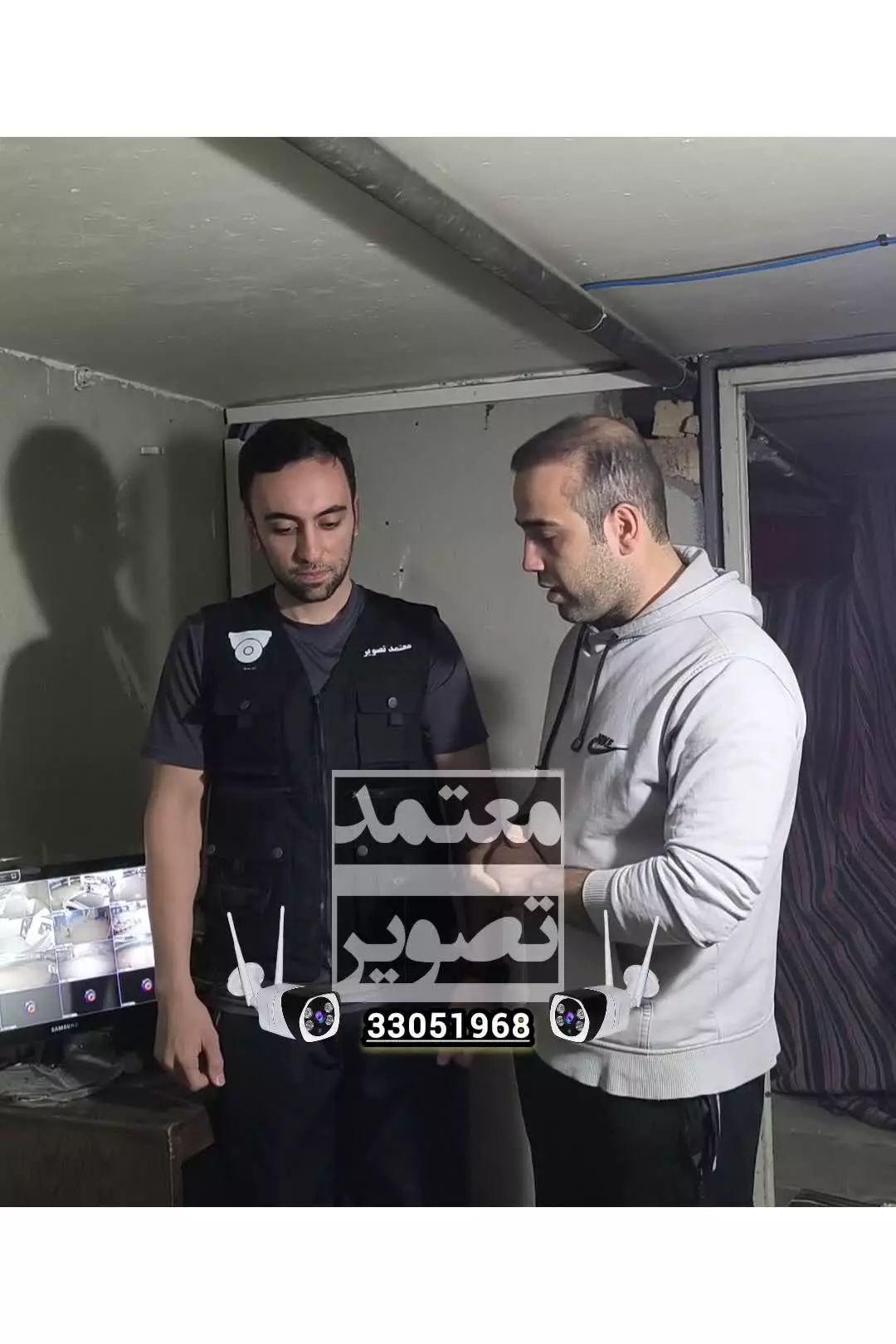 نصب دوربین مداربسته مجتمع مسکونی 18 واحدی ـ معتمد تصویر