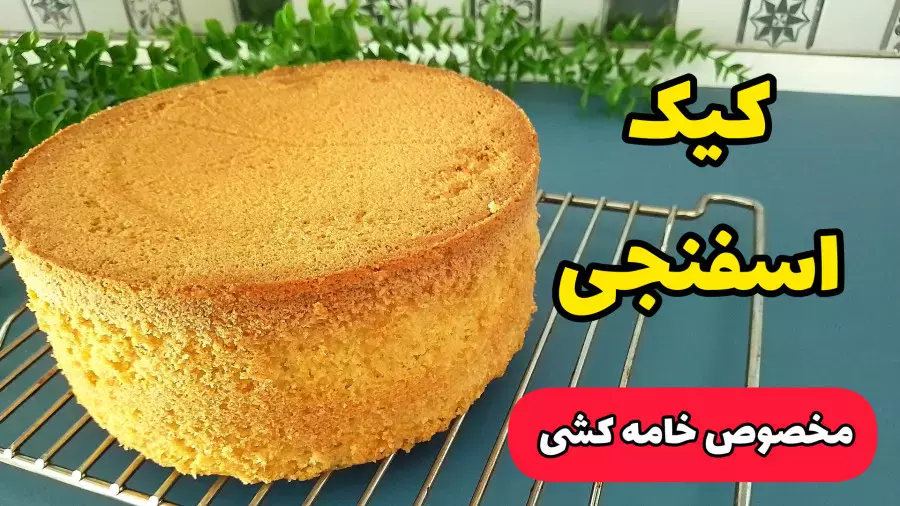 طرز تهیه کیک اسفنجی با تمام نکات/آموزش کیک اسفنجی/ کیک تولد/کیک شیفون
