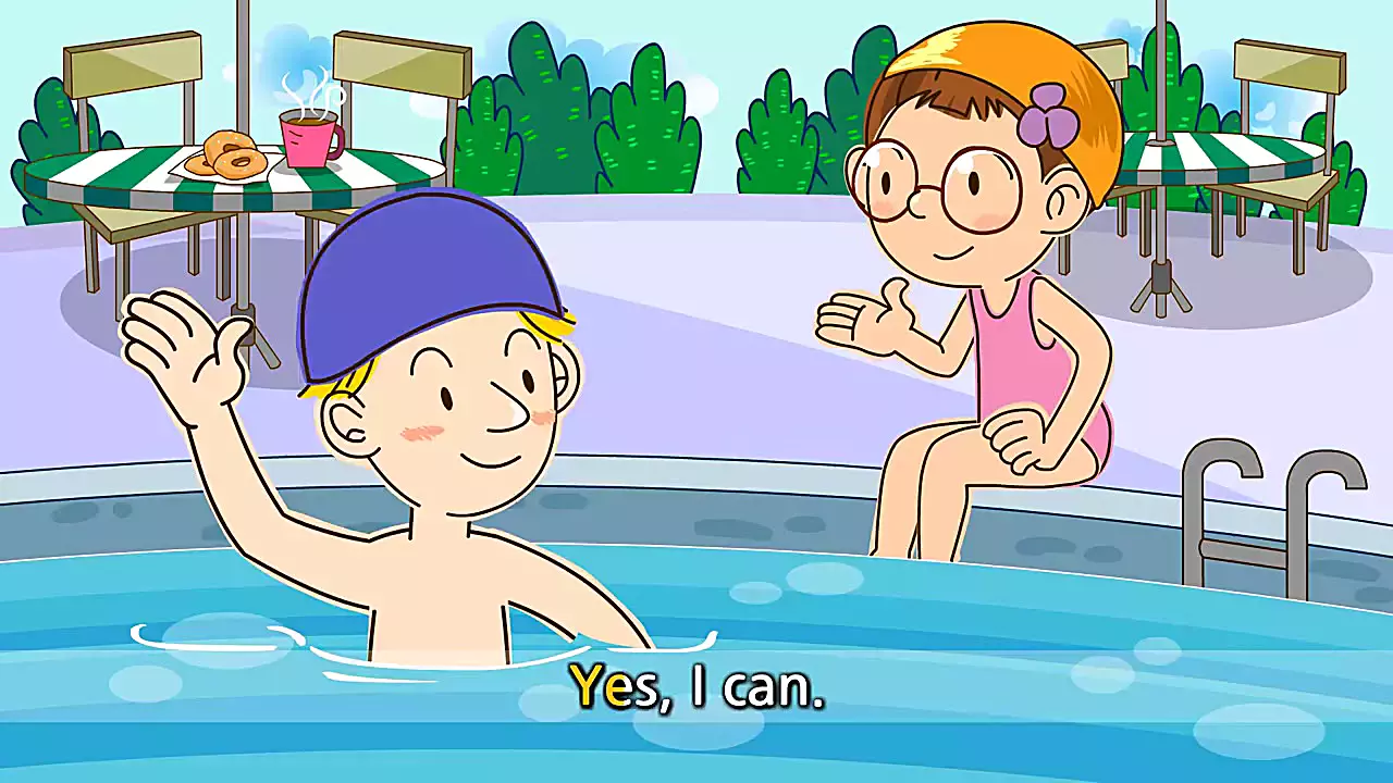اموزش زبان برای کودکان Can you swim میتونی شنا کنی؟