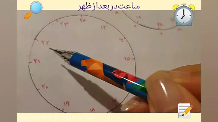 چگونه ساعت را در بعدازظهر یاد بگیریم؟ آموزش ریاضی سوم ابتدایی