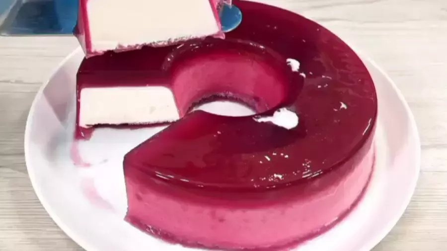 آموزش دسر و ژله :: ترفند ژله دو رنگ