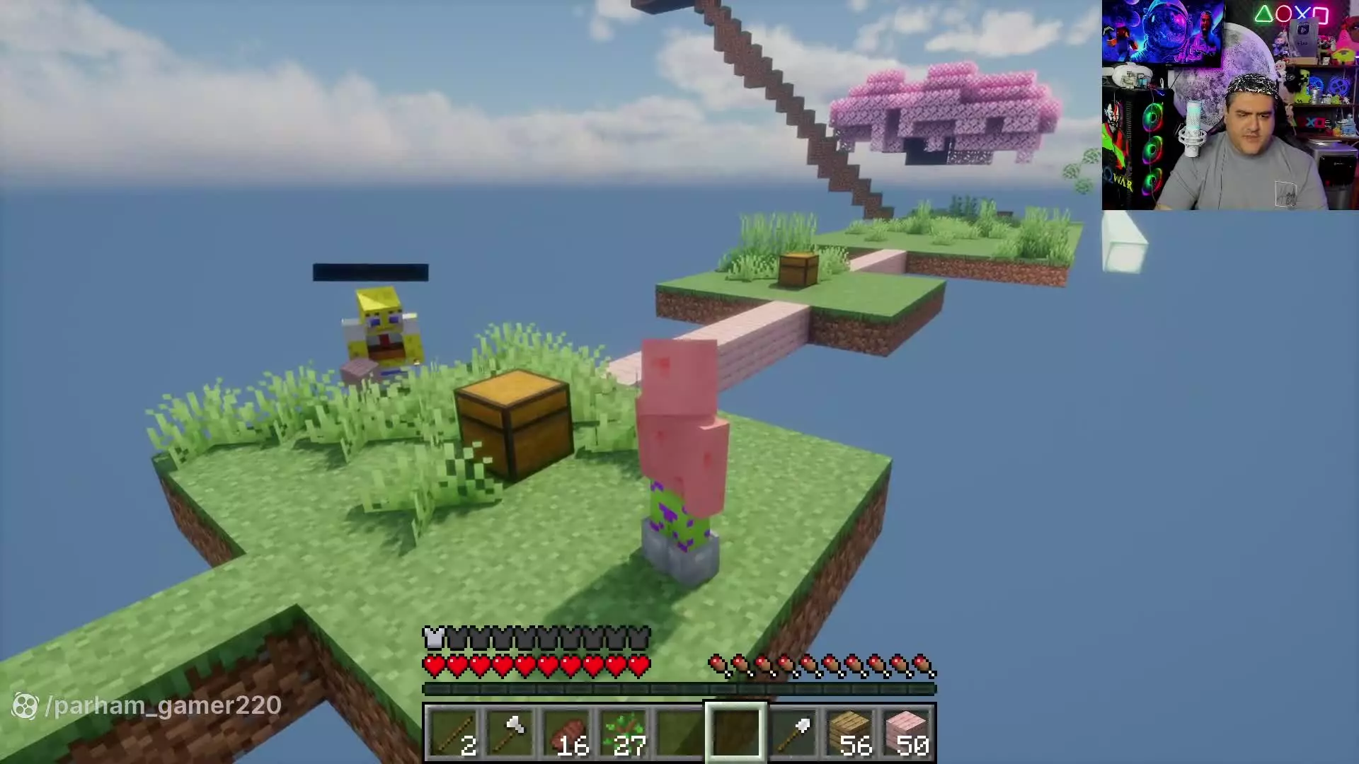سیبل پاتریک و باب اسفنجی پارت سوم ماینکرفت داستانی Minecraft