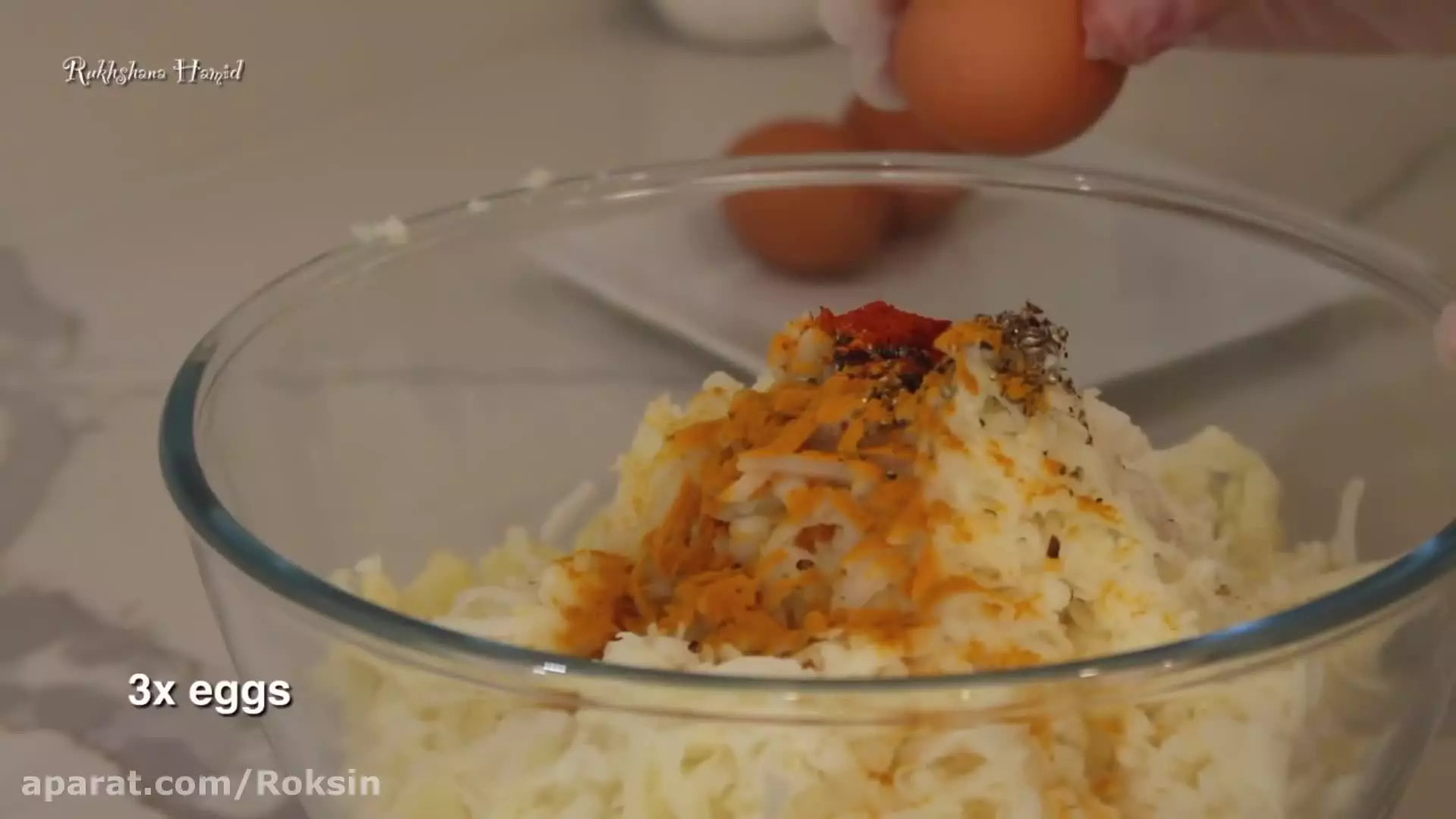 طرز تهیه کوکو سیب زمینی:: آموزش اشپزی آسان:: غذای آسان